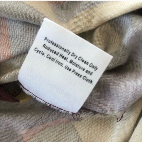 Charles Nolan Dress, Browns & Oranges, Wrap, Ruckering Side, Long Sleeved, Sz 4 - Picture 7 of 16